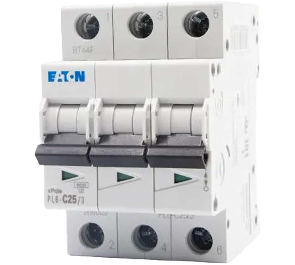 کلید مینیاتوری تک پل 25 آمپر تیپ C ایتون کد PL6-C25.3 کلید مینیاتوری تک پل 25 آمپر تیپ C ایتون کد PL6-C25.3