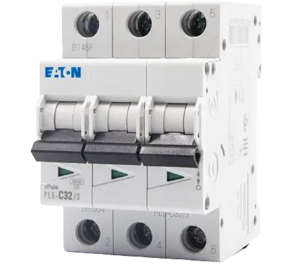 کلید مینیاتوری تک پل 32 آمپر تیپ C ایتون کد PL6-C32.3 کلید مینیاتوری تک پل 32 آمپر تیپ C ایتون کد PL6-C32.3