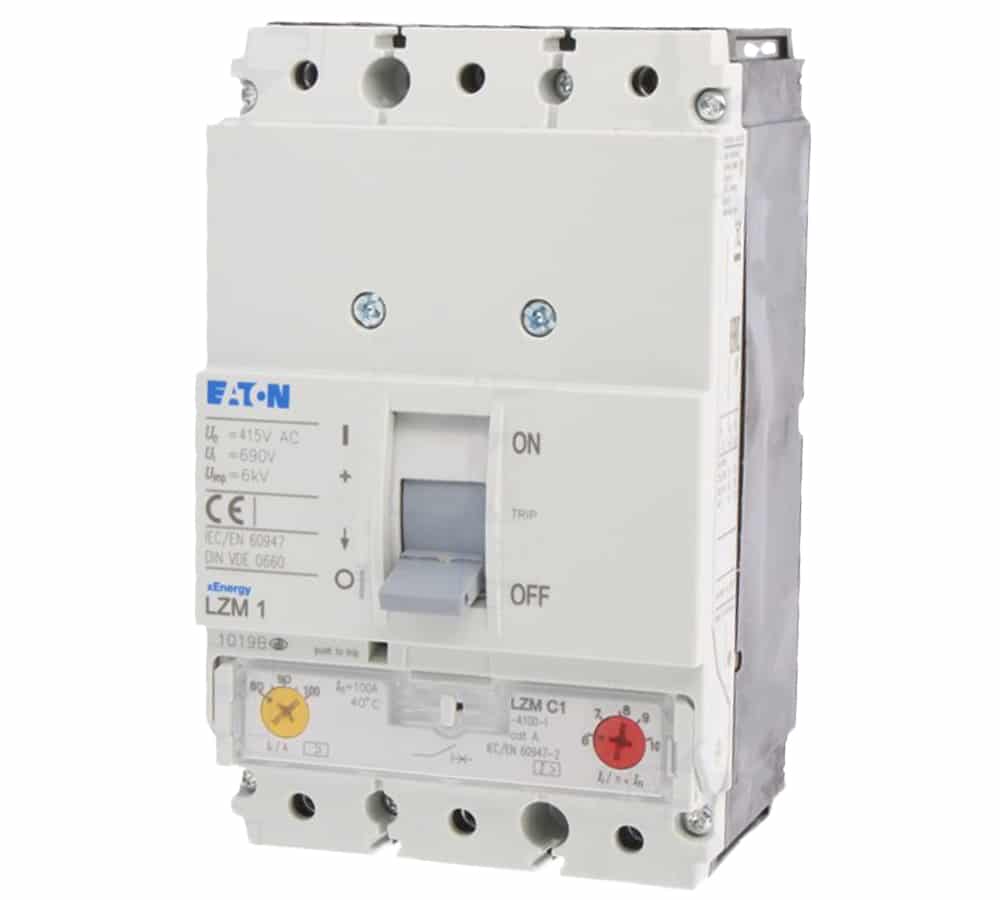 کلید اتوماتیک سه پل 100 آمپر 220 ولت AC ایتون کد LZMC1-A100-I کلید اتوماتیک سه پل 100 آمپر 220 ولت AC ایتون کد LZMC1-A100-I